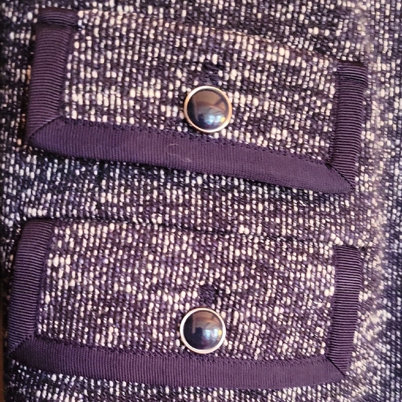 Talbots Navy Tweed Jacket, - Picture 5 of 5